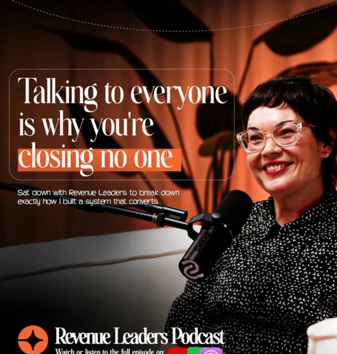 Social post — Talking to everyone is why you're closing no one